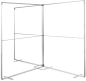 Preview: SEG SmartFrame 100x250cm inkl. doppelseitigem Print (oder Rückseite weiß)